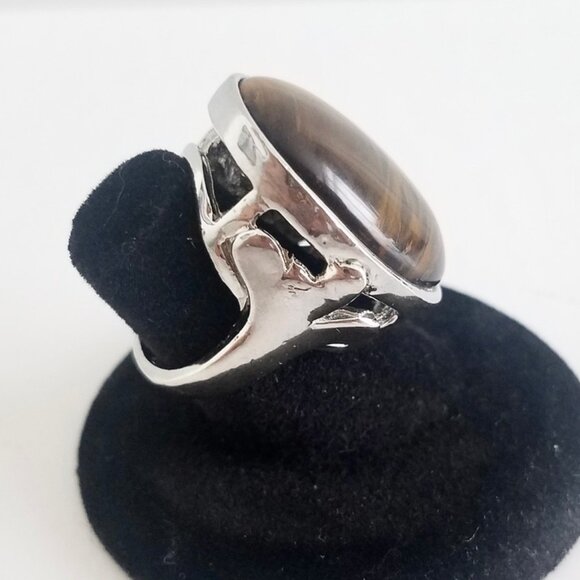 Tiger Eye Ring (Size 4.75) - Picture 10 of 16